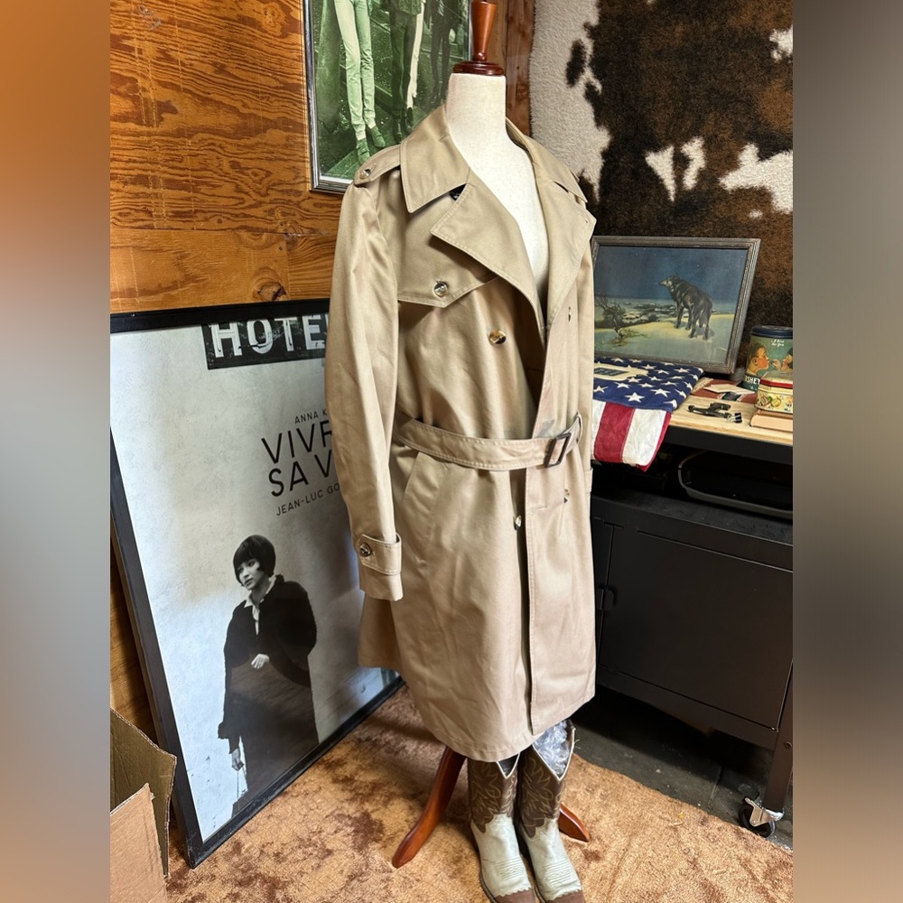 Vintage Classic Trench Coat Womens M-L